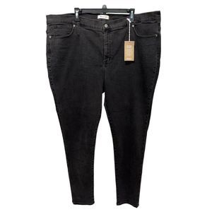 Madewell NWT Women's 9" High-Rise Skinny Jeans in Lunar Black W37